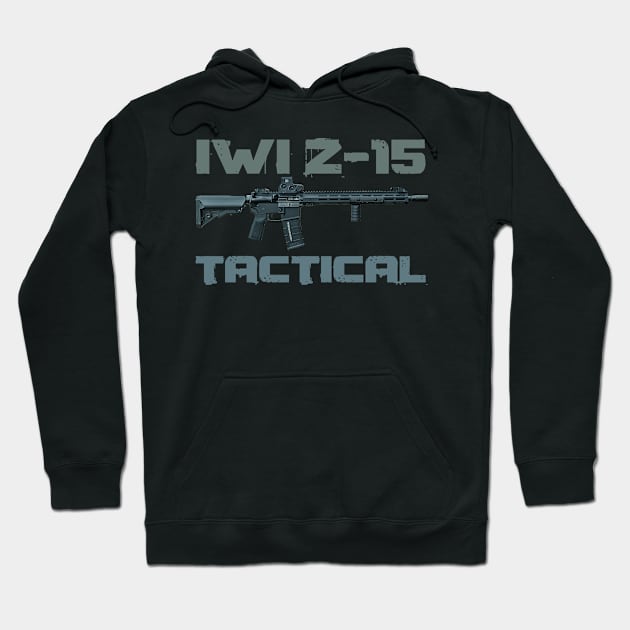 IWI Z-15 Tactical AR15 Rifle Hoodie by Aim For The Face